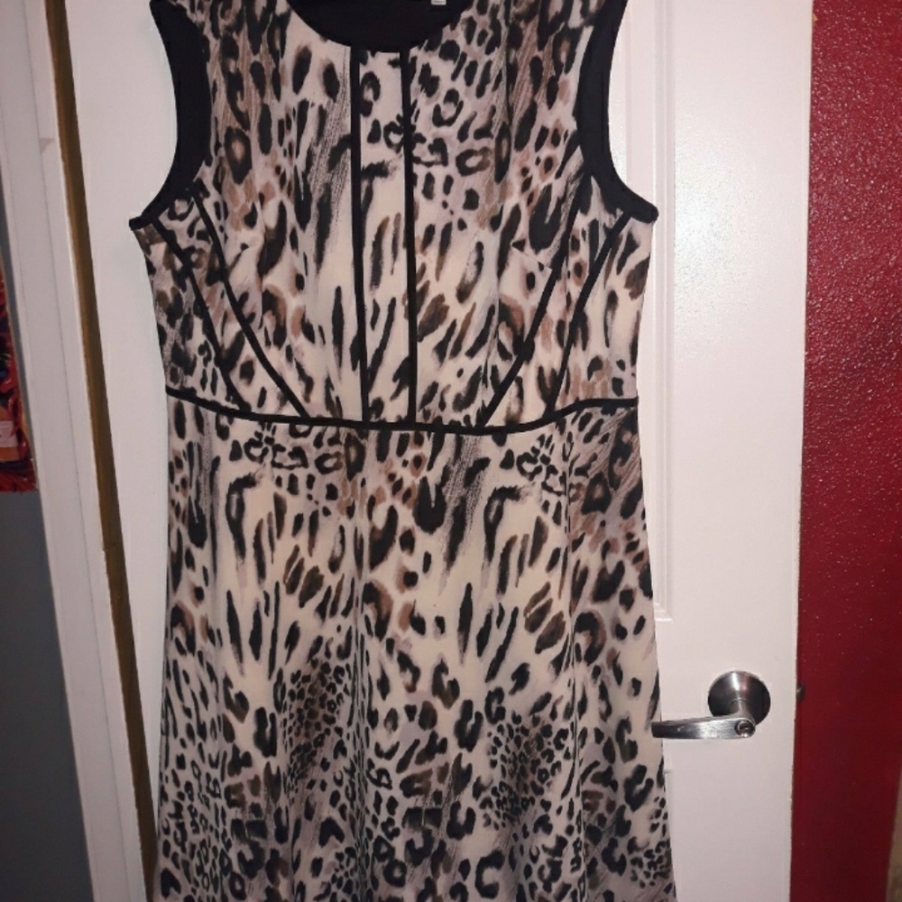 PLUS SIZE DRESS LEOPARD